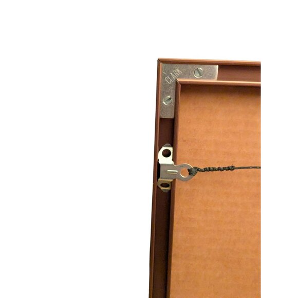 Faulkner Watercolor Painting Of Adobe Pueblo Scene In Copper Frame - Picture 14 of 16